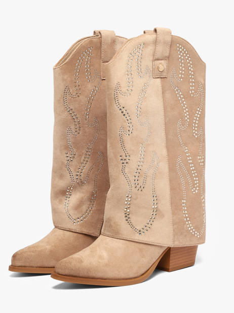 Santiags Xti Beige women 146097 vue secondaire 1