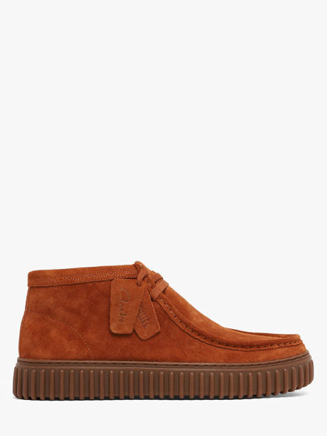 Chaussures Derbies Montante En Cuir Clarks Orange men 26327243