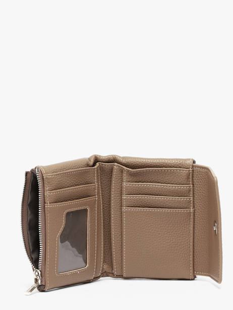 Porte-monnaie Porte-cartes Grained Flora & co Beige grained F5019 vue secondaire 1