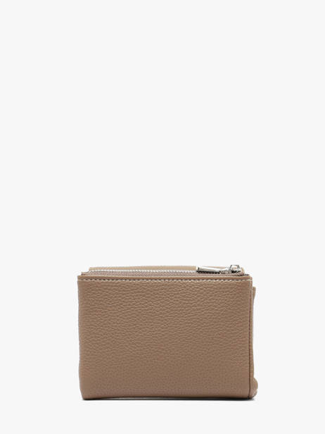 Porte-monnaie Porte-cartes Grained Flora & co Beige grained F5019 vue secondaire 2