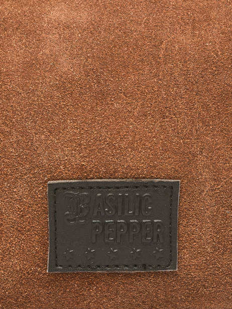 Sac Bandoulière Vienne Cuir Basilic pepper Marron vienne BVIE01 vue secondaire 3