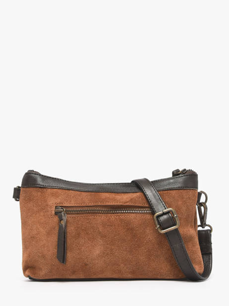 Sac Bandoulière Vienne Cuir Basilic pepper Marron vienne BVIE01 vue secondaire 5
