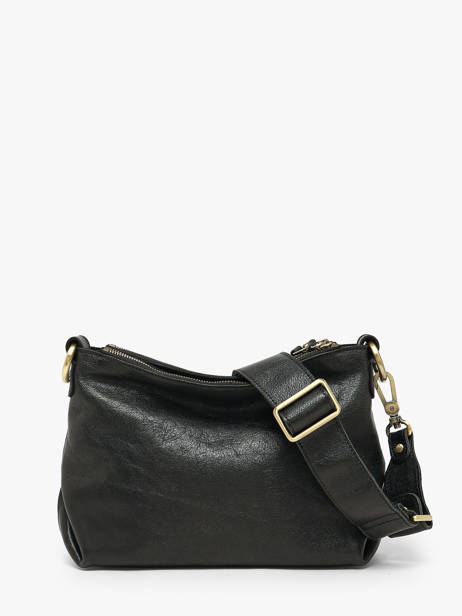 Sac Bandoulière Vintage Cuir Mila louise Noir vintage 3864CC vue secondaire 4