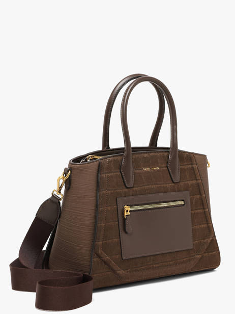 Sac Porté épaule Croco Chic David jones Marron croco chic 1 vue secondaire 2
