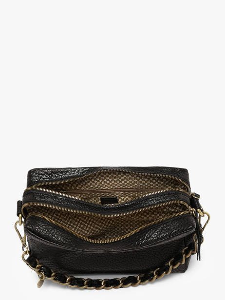 Sac Bandoulière Vintage Cuir Mila louise Noir vintage 23673LE1 vue secondaire 3