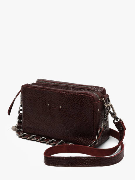 Sac Bandoulière Vintage Cuir Mila louise Rouge vintage 23673E1 vue secondaire 2