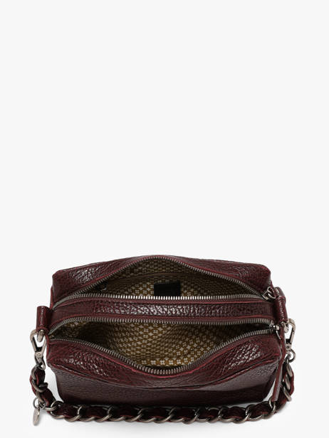 Sac Bandoulière Vintage Cuir Mila louise Rouge vintage 23673E1 vue secondaire 3