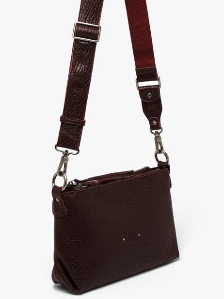 Sac Bandoulière Vintage Cuir Mila louise Rouge vintage 3864E1 vue secondaire 2