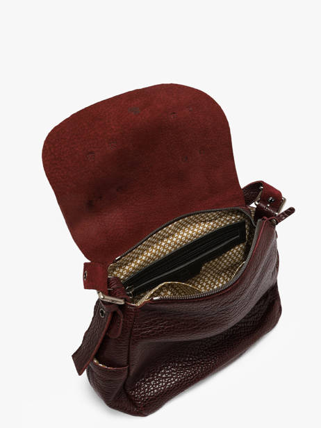 Sac Bandoulière Vintage Cuir Mila louise Rouge vintage 3917E1 vue secondaire 3