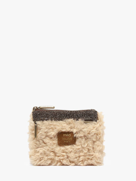 Porte-monnaie Mini Mila louise Beige fr 16085FR