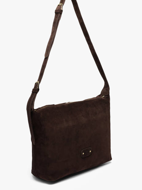 Sac Bandoulière Vintage Cuir Mila louise Marron vintage 23067V vue secondaire 2