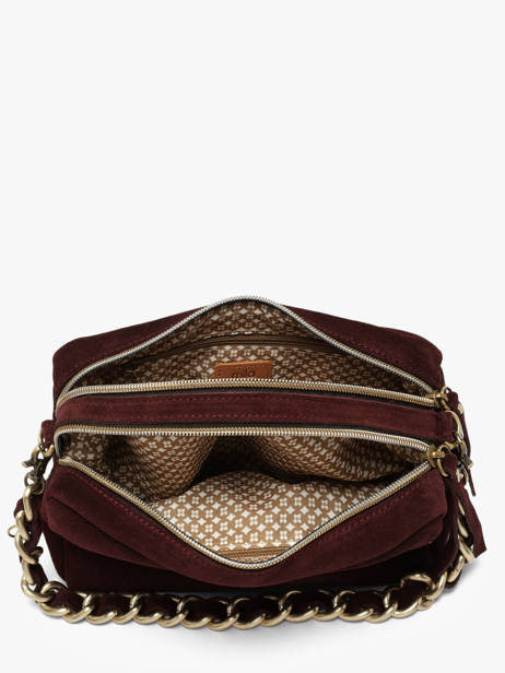 Sac Bandoulière Vintage Cuir Mila louise Rouge vintage 23673V vue secondaire 3