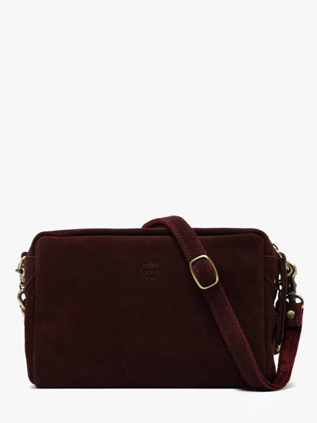 Sac Bandoulière Vintage Cuir Mila louise Rouge vintage 23673V vue secondaire 4