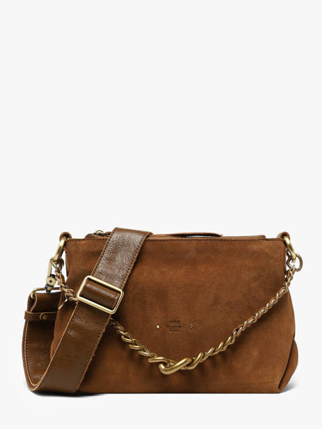 Sac Bandoulière Vintage Cuir Mila louise Beige vintage 3864VC1