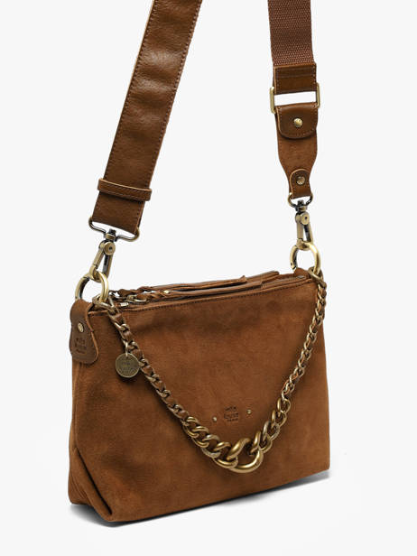 Sac Bandoulière Vintage Cuir Mila louise Beige vintage 3864VC1 vue secondaire 2