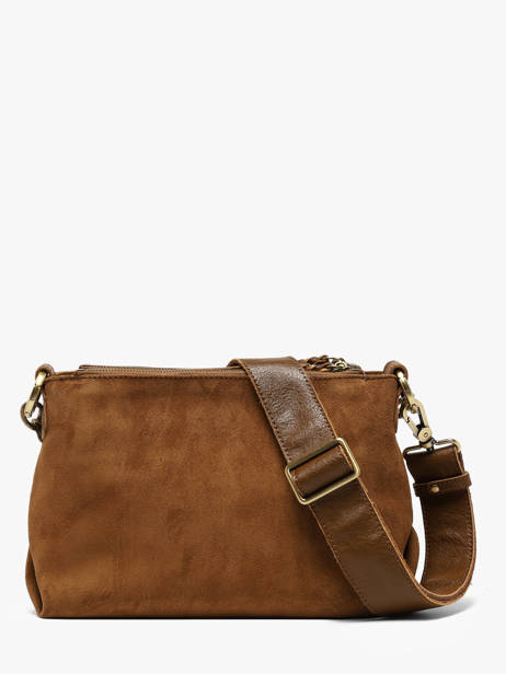 Sac Bandoulière Vintage Cuir Mila louise Beige vintage 3864VC1 vue secondaire 4