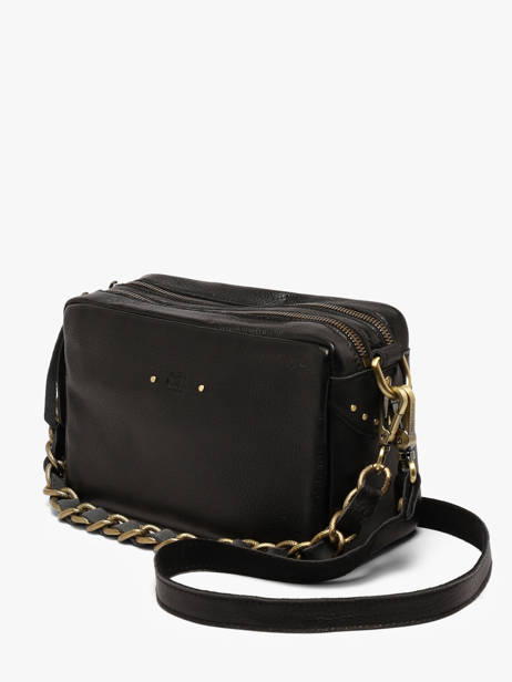 Sac Bandoulière Vintage Cuir Mila louise Noir vintage 23673C1 vue secondaire 2