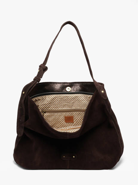 Sac Porté épaule Vintage Cuir Mila louise Marron vintage 23047V vue secondaire 3