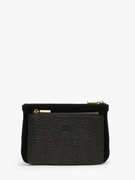 Porte-monnaie Cuir Mila louise Noir vintage 3802VE1 vue secondaire 2