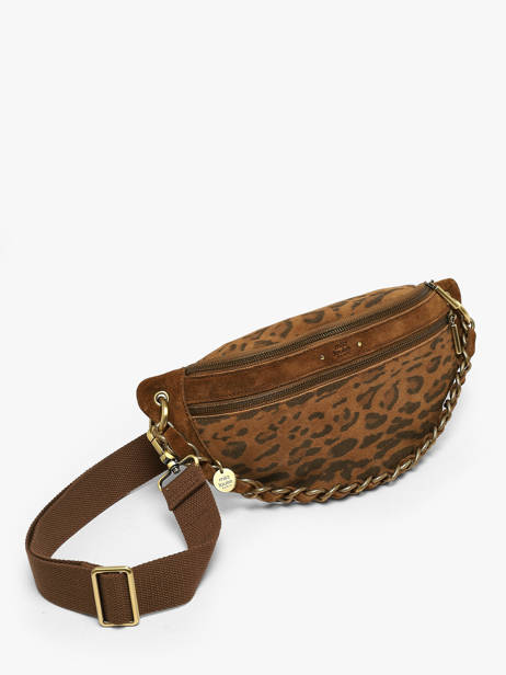 Sac Banane Cuir Mila louise Beige vintage 23689PA1 vue secondaire 2