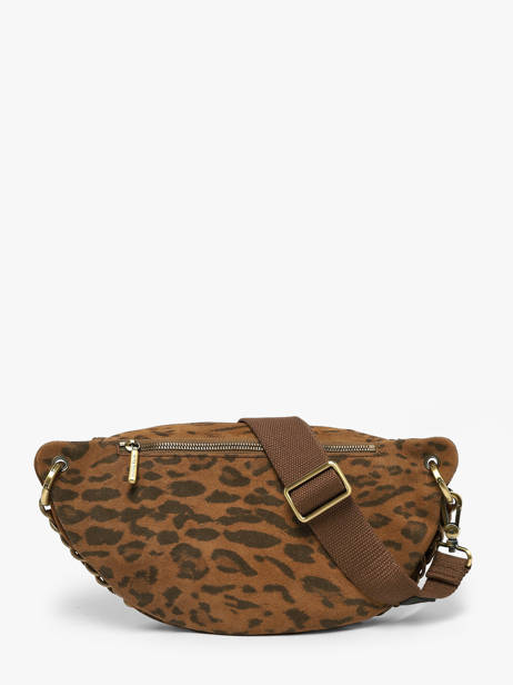 Sac Banane Cuir Mila louise Beige vintage 23689PA1 vue secondaire 4
