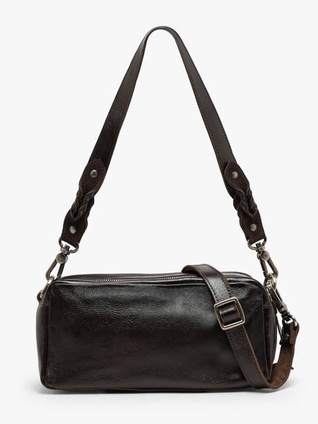 Sac Bandoulière Vintage Cuir Mila louise Marron vintage 3920CC vue secondaire 4