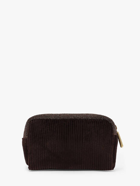 Trousse En Velours Côtelé Mila louise Marron vfr2 16069FR2 vue secondaire 2