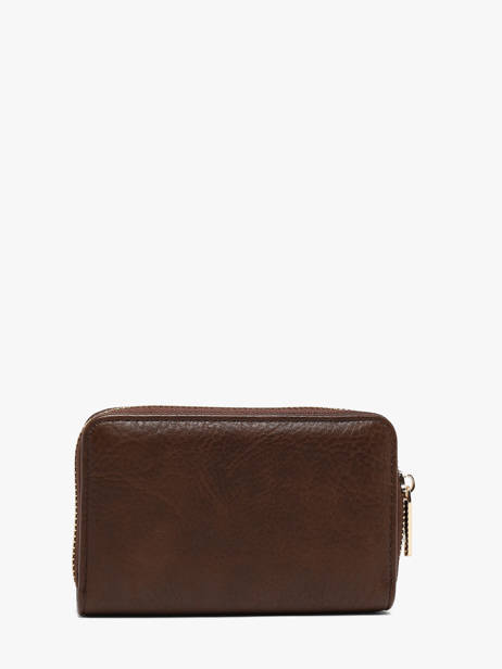Portefeuille Ego Lulu castagnette Marron zip EGO26053 vue secondaire 2
