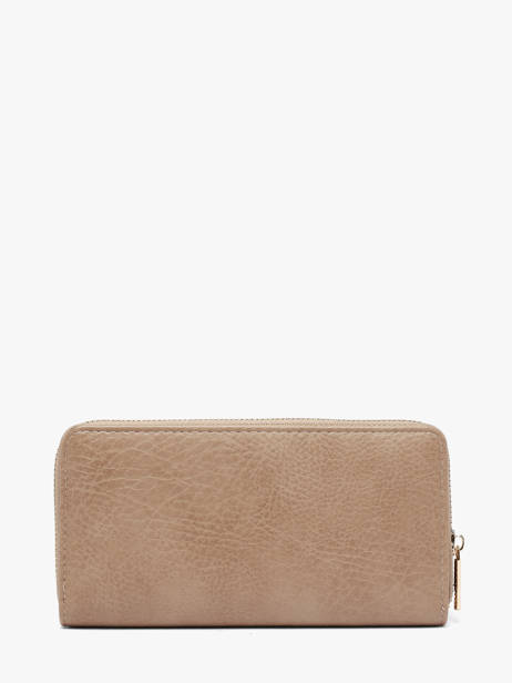 Portefeuille Chrysalide Lulu castagnette Beige zip CHRYSA52 vue secondaire 2