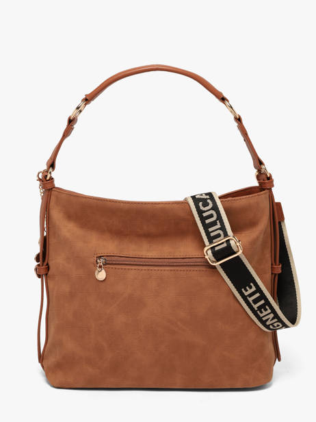 Sac Porté épaule Cadenas Lulu castagnette Marron cadenas BATISTE vue secondaire 3