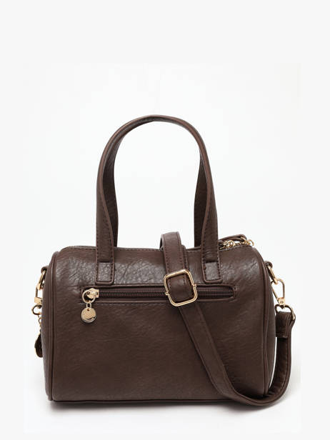 Sac Bandoulière Bride Lulu castagnette Marron bride BADER vue secondaire 3