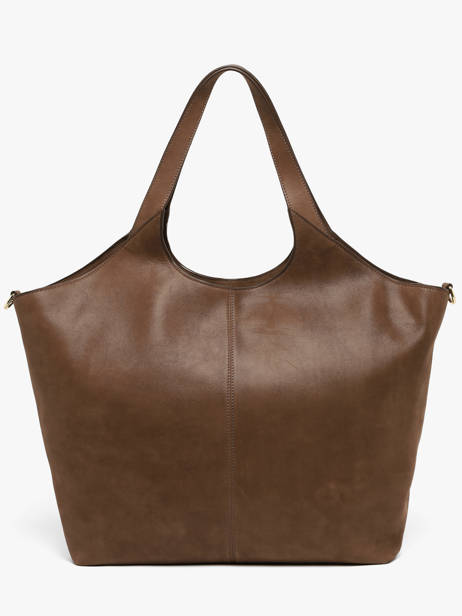 Sac Porté épaule Dubai Nubuck Cuir Nathan baume Marron riverside 3NG vue secondaire 4