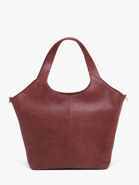 Sac Porté épaule Prague Cuir Nubuck Nathan baume Rouge riverside 2NG vue secondaire 4