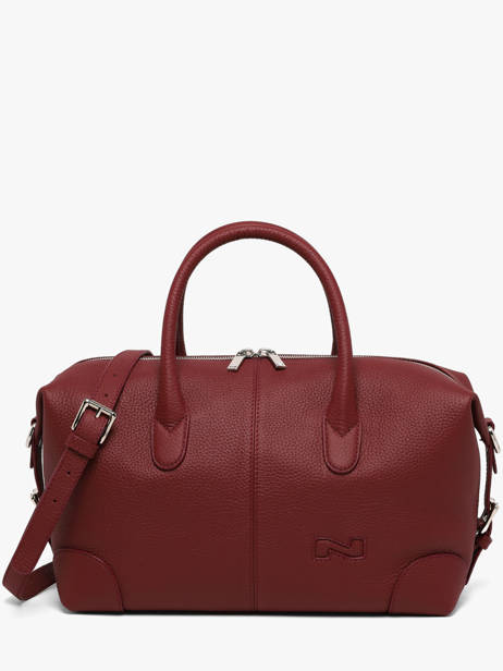 Sac Porté Main Senna Cuir Nathan baume Rouge drive 2