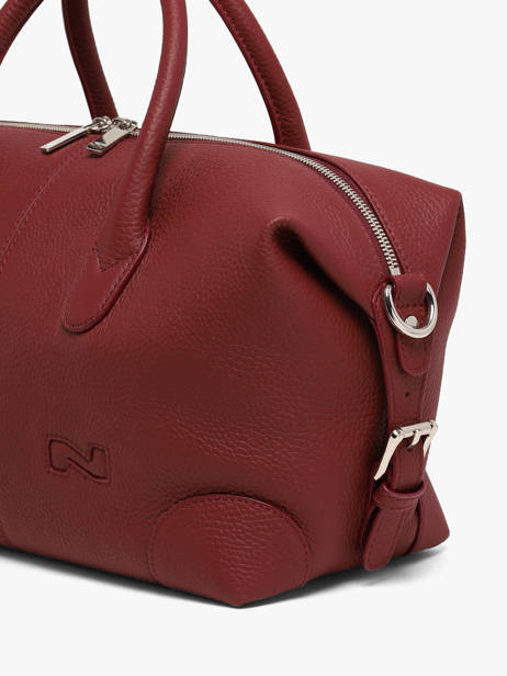 Sac Porté Main Senna Cuir Nathan baume Rouge drive 2 vue secondaire 2