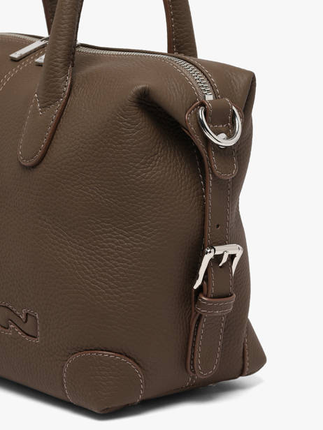 Sac Porté Main Clark Cuir Nathan baume Marron drive 1 vue secondaire 3