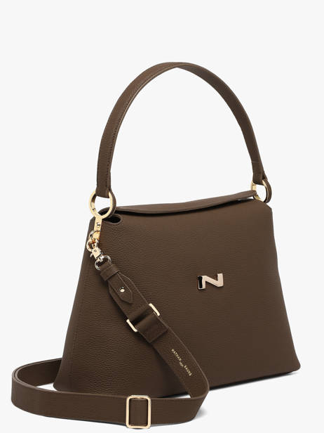 Sac Porté épaule Camelia Cuir Nathan baume Marron eden 5 vue secondaire 2