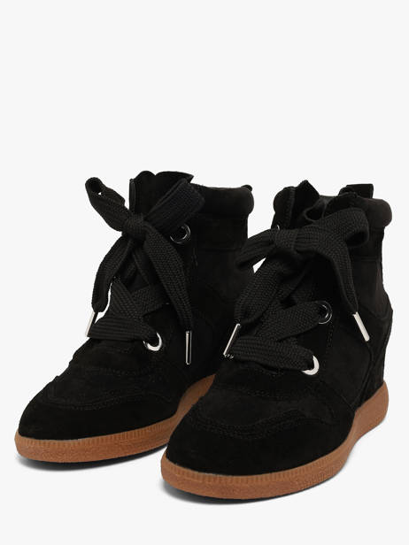 Sneakers Talon Compensé En Cuir Steve madden Noir women 11005881 vue secondaire 1