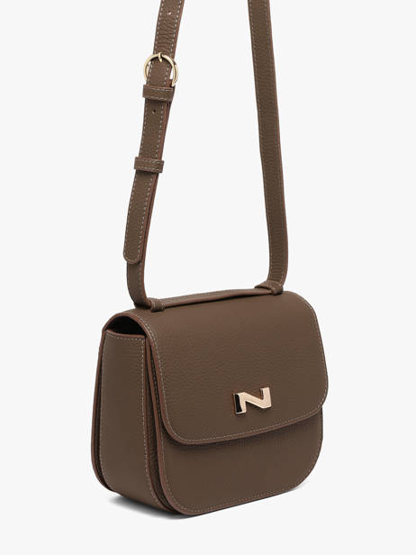 Sac Bandoulière Penelope Cuir Nathan baume Marron odyssey 1 vue secondaire 2