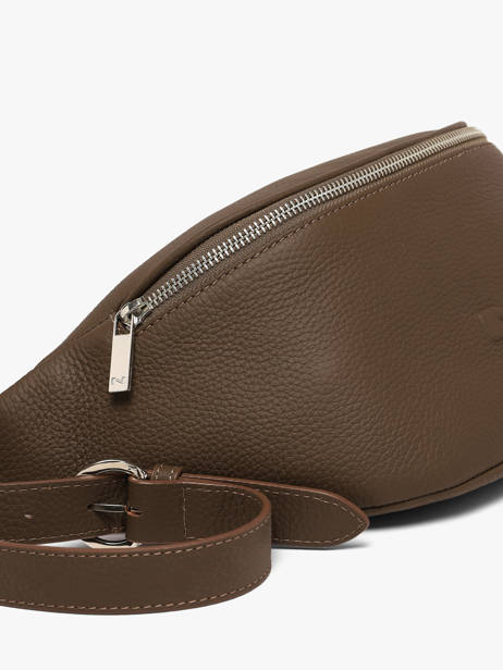 Sac Banane Large Derby Bis Cuir Nathan baume Marron n city 22 vue secondaire 3