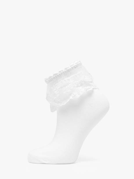 Chaussettes Joline Lace Pieces Blanc socks women 17140916