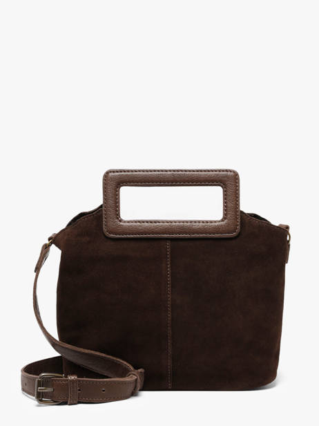 Sac Porté épaule Adeline Cuir Pieces Marron adeline 17166659