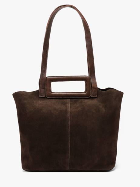 Sac Porté épaule Adeline Cuir Pieces Marron adeline 17166660 vue secondaire 3
