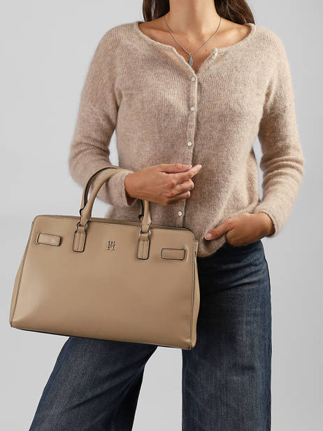 Sac Porté Main Th Joy Tommy hilfiger Beige th joy AW19067 vue secondaire 1