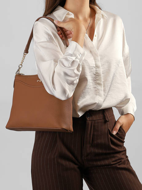 Sac Bandoulière Greta Cuir Nathan baume Marron riviera 2 vue secondaire 1