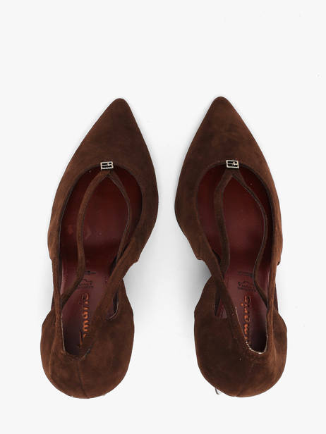 Escarpins à Talon En Cuir Tamaris Marron women 47 vue secondaire 3