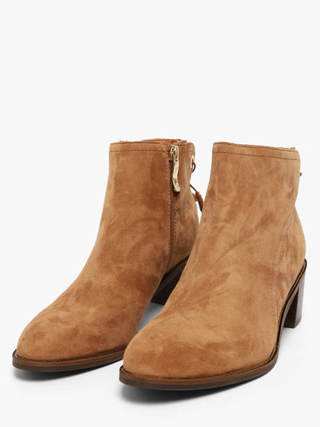 Bottines à Talon En Cuir Mam'zelle Beige women CSIUY55 vue secondaire 1