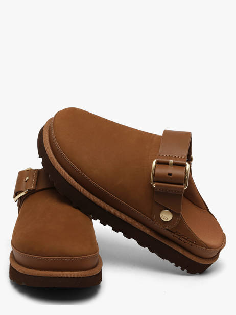 Mules Avec Brides En Cuir Ugg Marron women 1169590 vue secondaire 2