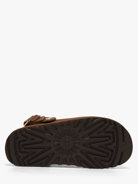 Mules Avec Brides En Cuir Ugg Marron women 1169590 vue secondaire 4