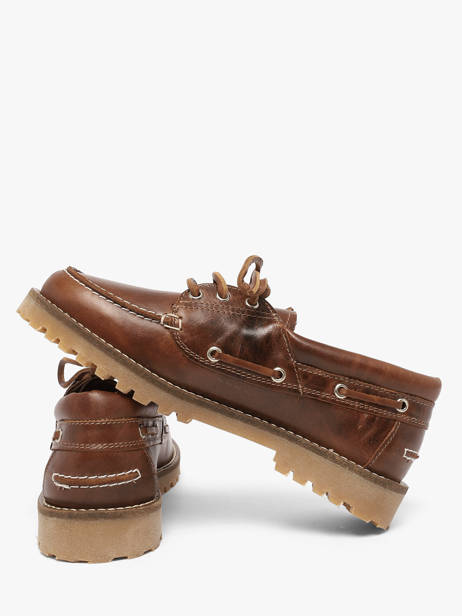 Chaussures Bateau En Cuir Pavement Marron women 24324052 vue secondaire 2